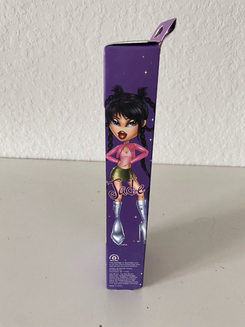 Wet Brush Bratz JADE Original Detangler & 3 Specialty Hair Elastics Wet Or Dry - Picture 4 of 9